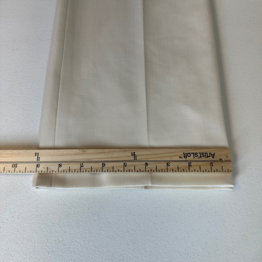 Jones New York Collection Wool Blend Stretch Ivory Trouser Pants Size 6 - Picture 12 of 12